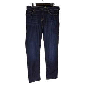 7 For All Mankind The Slim Cigarette Jean size 30 dark wash